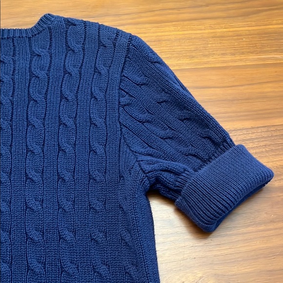 Ralph Lauren Navy Cable Knit Crewneck Sweater - Picture 6 of 12